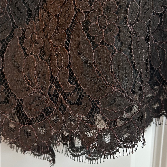 Talbots Black Lace Pencil Skirt - Picture 3 of 6